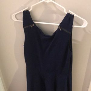 Fit and flare aqua dress